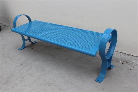 Commercial Metal Park Bench / SPB-009B - Sunperk