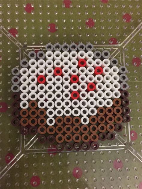 Perler Minecraft Cake | Hama beads design, Perler bead patterns, Perler beads designs