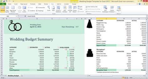 Wedding Budget Template for Excel