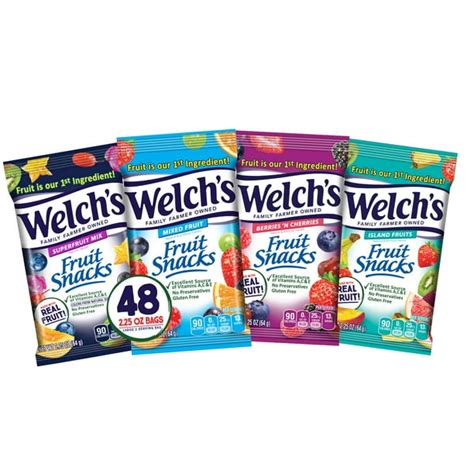 Welch's Fruit Snacks, Bulk Variety Pack with Mixed Fruit, Superfruit Mix, Island Fruits ...