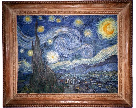 Vincent Van Gogh The Starry Night Van Gogh Wall Art Impressionist Painting Style Nature Forest ...