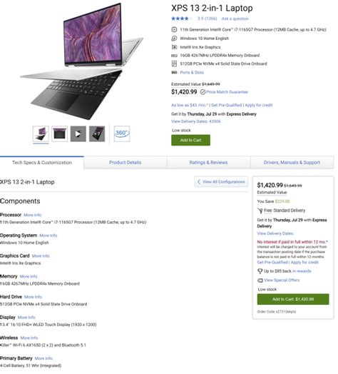 Dell XPS 13" 9310 2-in-1 Notebook Review