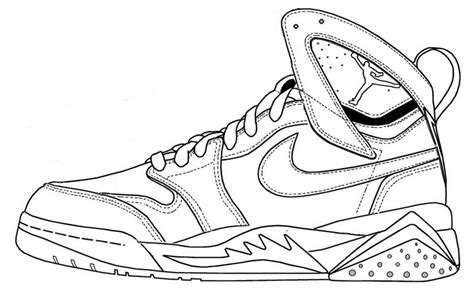 Nike Shoes Coloring and Sketch Drawing Pages - Coloring Pages | Air jordans, Nike shoes jordans ...