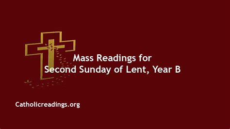 Sunday Mass Readings for February 25 2024, 2nd Sunday of Lent - Homily