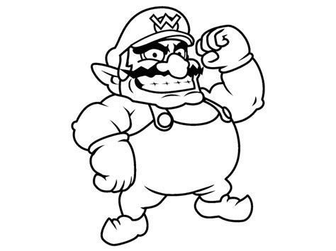 Wario coloring page - Coloring Pages 4 U