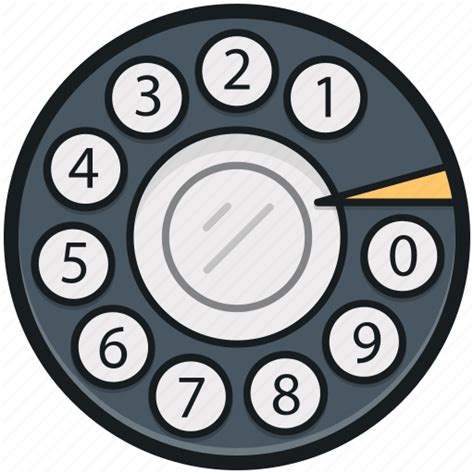 Phone dialer, retro phone, rotary dial, telephone, telephone dialer icon - Download on Iconfinder