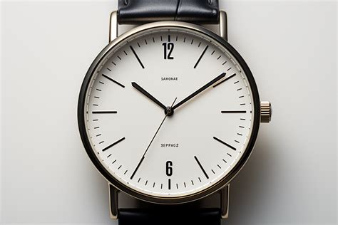 Minimalist Watch Wristwatch with White Graphic by saydurf · Creative Fabrica