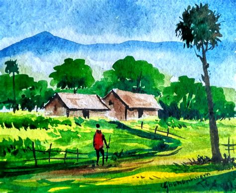 Watercolor Landscape Paintings For Beginners at PaintingValley.com | Explore collection of ...