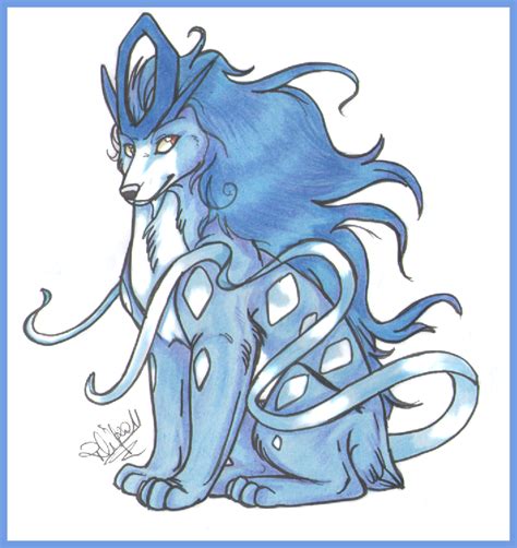 Shiny Suicune by Aurora-Queen on DeviantArt