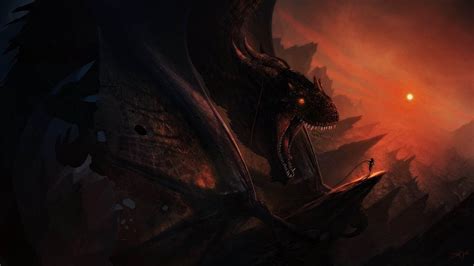 Online crop | black dragon artwork, artwork, dragon, dark fantasy, fantasy art HD wallpaper ...