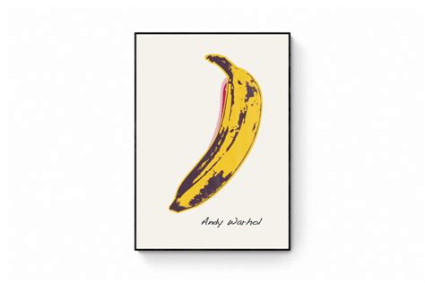 Andy Warhol Banana Artwork Remake Design Wall Art Poster - Etsy