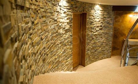 Interior Stacked Stone Veneer Wall Panels | Stone Wall Paneling