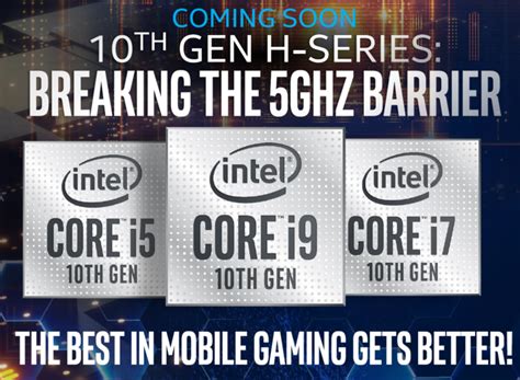 Intel Unveils 10th Gen High-End Mobility CPUs With 8 Cores, 16 Threads – Breaking The 5 GHz ...