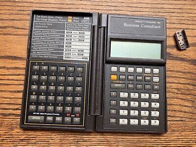 Vintage HP 18C Business Consultant Hewlett Packard Calculator Made in the USA | eBay