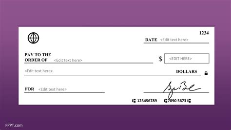 Fake Downloadable Printable Fillable Blank Check Template