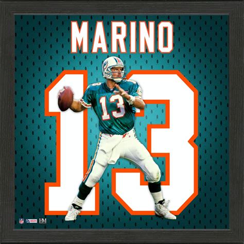 Dan Marino Miami Dolphins Jersey IMPACT Frame | Shop the Sun Sentinel Official Store