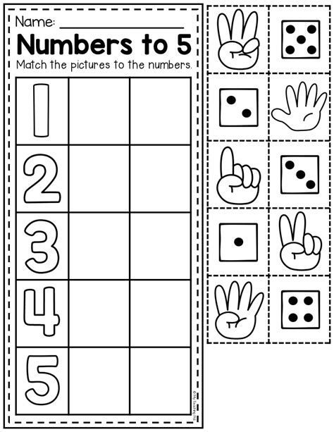 Werkblad Cijfer 5 Learning Numbers Preschool Preschool Activity | Images and Photos finder