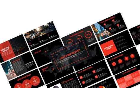 OSLO PROFESSIONAL DARK RED FREE POWERPOINT TEMPLATE | Slides Gallery