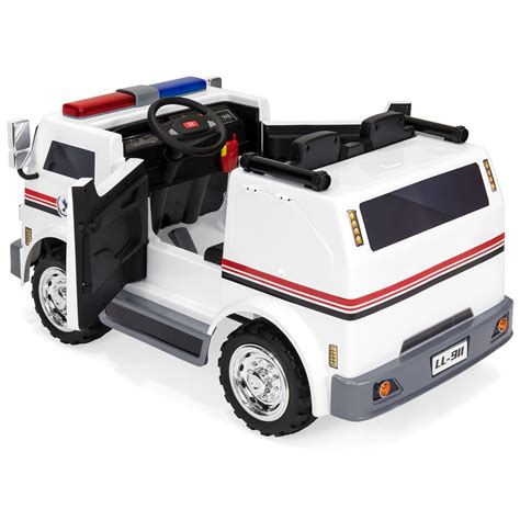 BCP 12V Kids Ambulance Truck Ride-On w/ Remote Control, Siren - White 842957114245 | eBay