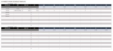 Free Weekly Schedule Templates For Excel - Smartsheet