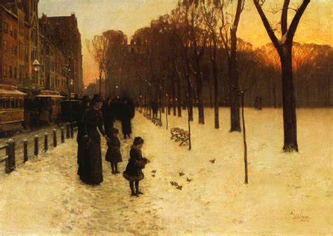 Boston Common at Twilight - Childe Hassam - WikiArt.org