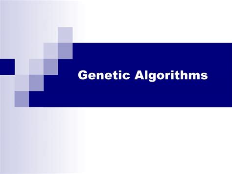 Genetic Algorithms