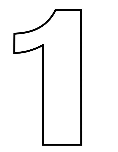 1 Number PNG Images Transparent Free Download