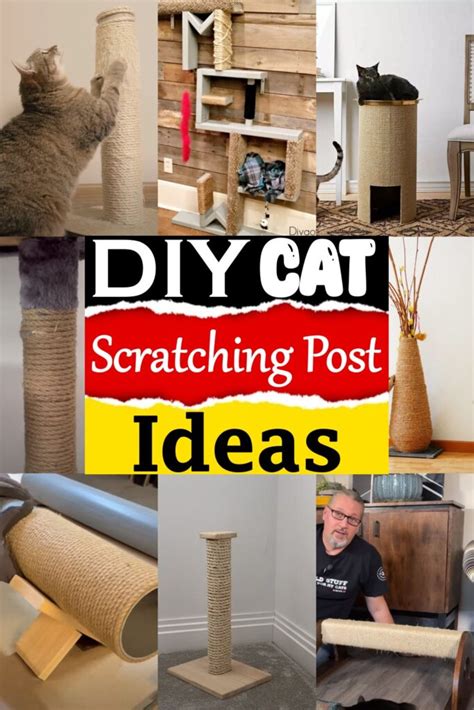 35 DIY Cat Scratching Post Ideas - DIYnCrafty