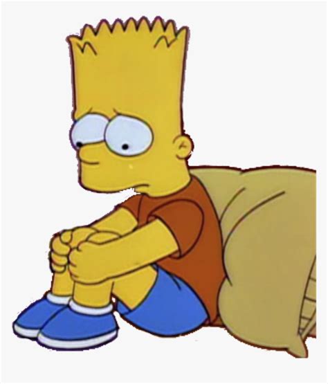 Sad, Simpsons, And Bart Image - Sad Bart Simpson Png, Transparent Png , Transparent Png Image ...