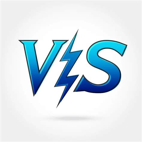 Versus letters or vs logo vector emblem — Stock Vector © vladwel #175812422