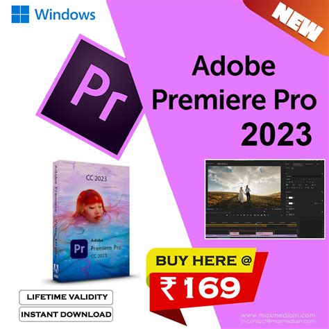 Adobe Premiere pro 2023 for Windows @ Rs. 169/- only - Max Media