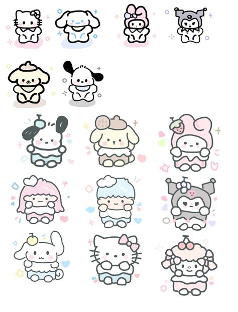 cute sanrio stickers printable