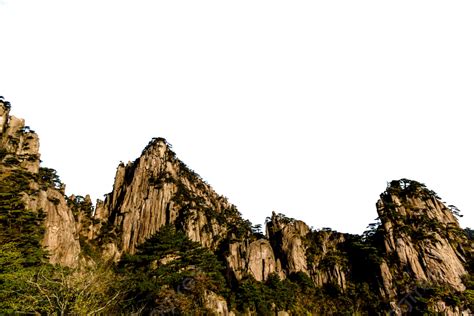 Huangshan Mountain Scenery Mountain Scenery, Huangshan, Landscape, Mountain Peak PNG Transparent ...