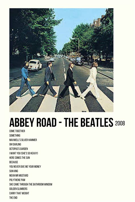 Abbey Road - The Beatles Aesthetic Poster