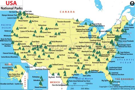 Best National Parks In Usa Map - Map Of Continents And Oceans