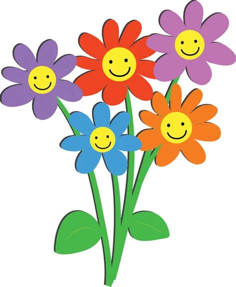 Cartoon flowers clipart, Royalty-free Cartoon flowers clipart Vector Images & Drawings ...