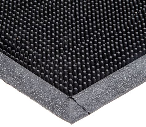 Durable Heavy Duty Rubber Fingertip Outdoor Entrance Mat, 24" x 32", Black 847928000428 | eBay