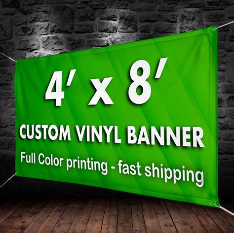 4x8' Custom Banners Vinyl Banner printing 13oz full | Etsy