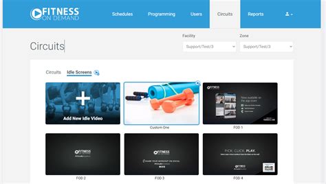 Custom Idle Screen – Fitness On Demand