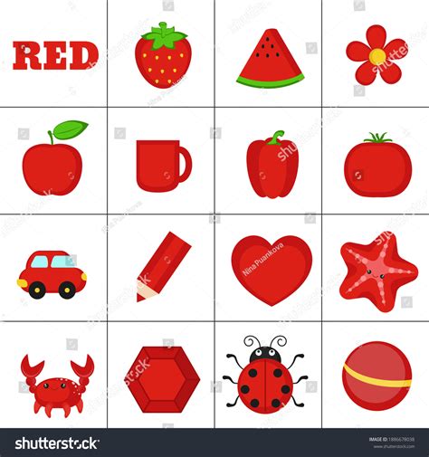 Color Red Objects For Kids: Over 27,050 Royalty-Free Licensable Stock Illustrations & Drawings ...