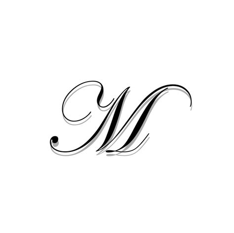 M calligraphy letter icon. M brand name monogram. 20292999 Vector Art at Vecteezy