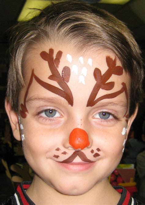 Reindeer Face Painting Fantasy Reindeer Costume - newyearscardshop