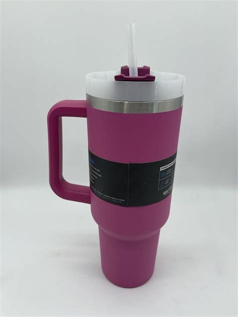 Stanley Adventure 40oz Tumbler W/Handle Lid/Straw Hot Pink/Azalea FREE SHIPPING - Kitchen ...