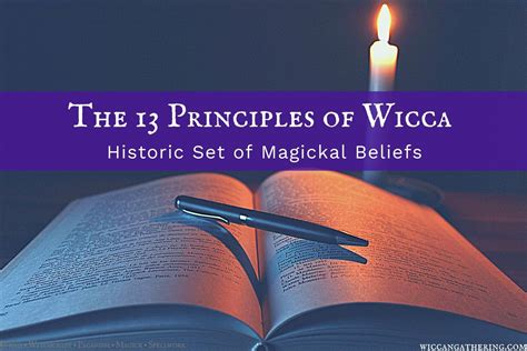 The 13 Principles of Wiccan Belief · Wiccan Gathering