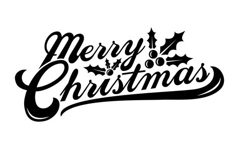 Merry Christmas text font graphic 552658 Vector Art at Vecteezy