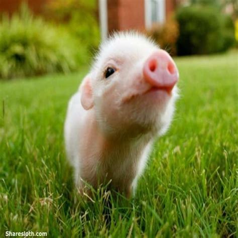 Miniature pigs, also known as micro pigs, pocket pigs, or teacup pigs cute pink pig - Sharesloth