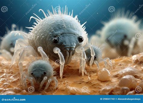 Dust Mite Under the Microscope Stock Illustration - Illustration of bite, industrial: 298041742