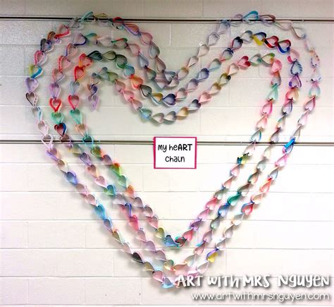 My Paper heART Chain! | Art with Mrs. Nguyen