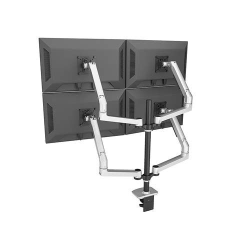 Quad LED LCD Monitor Mount Stand 4 Desk Mount Arm for 17-32 inch Monitors - DewinErgo丨 ...