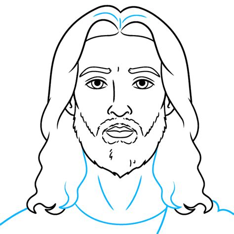 How to Draw Jesus' Face - Really Easy Drawing Tutorial